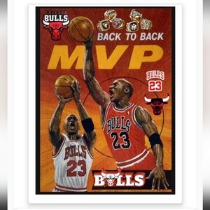 NEW!💯 MICHAEL JORDAN 8.5x11 GLOSSY COLOR ART CHICAGO BULLS SELF CREATED POSTER!
